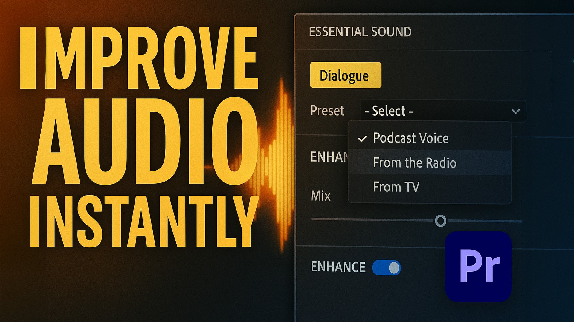 So verbesserst du Audio in Premiere Pro mit KI