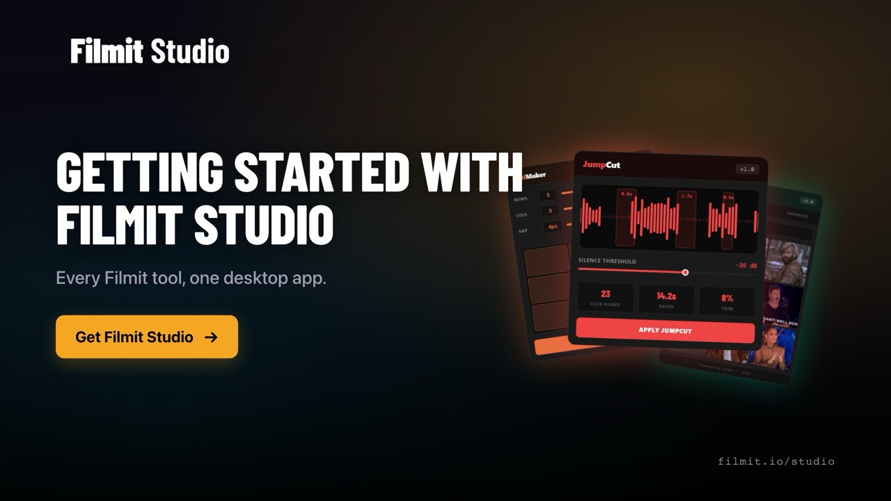 Getting Started with Filmit Studio