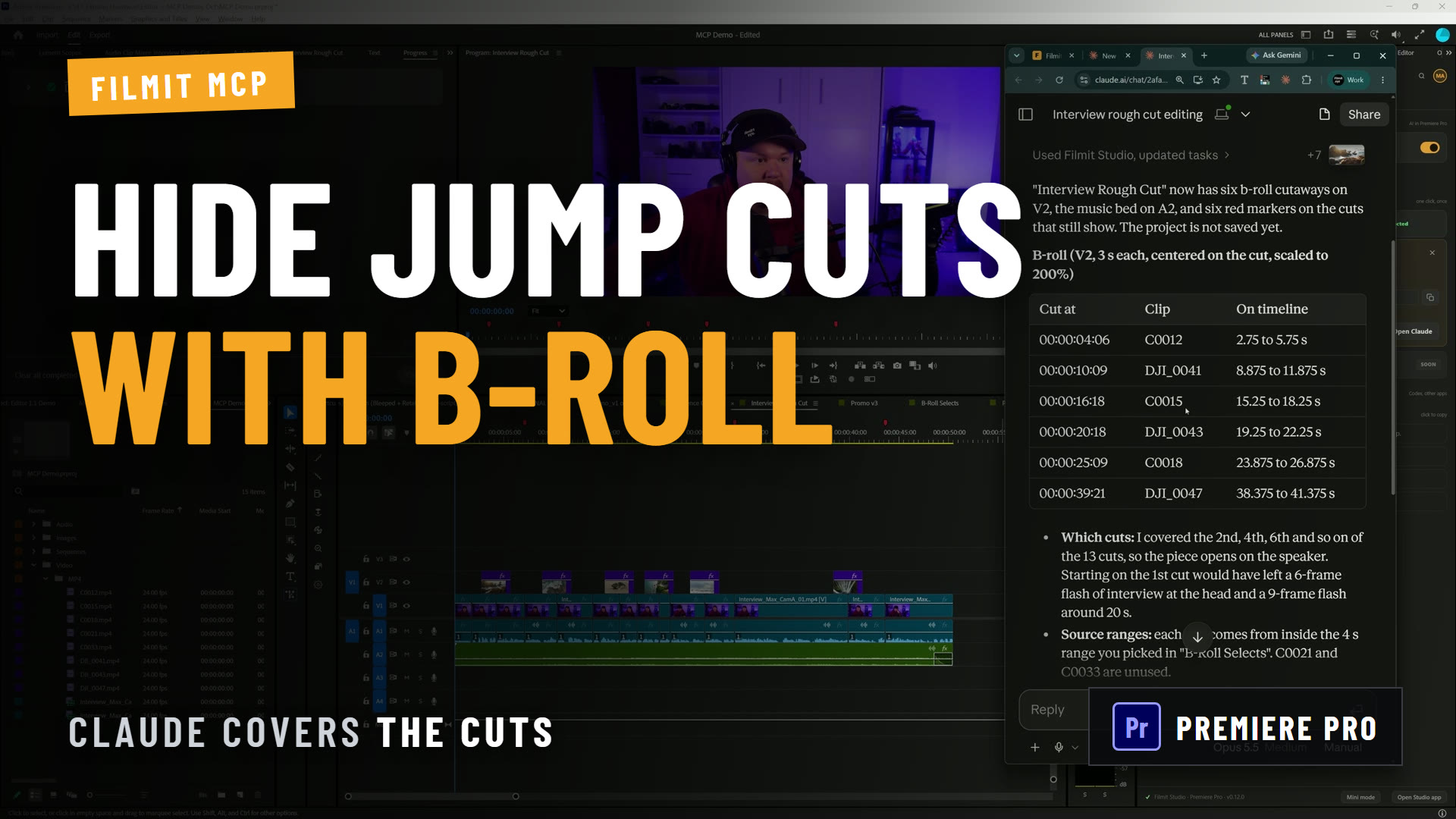 How to Cover Jump Cuts With B-Roll in Premiere Pro