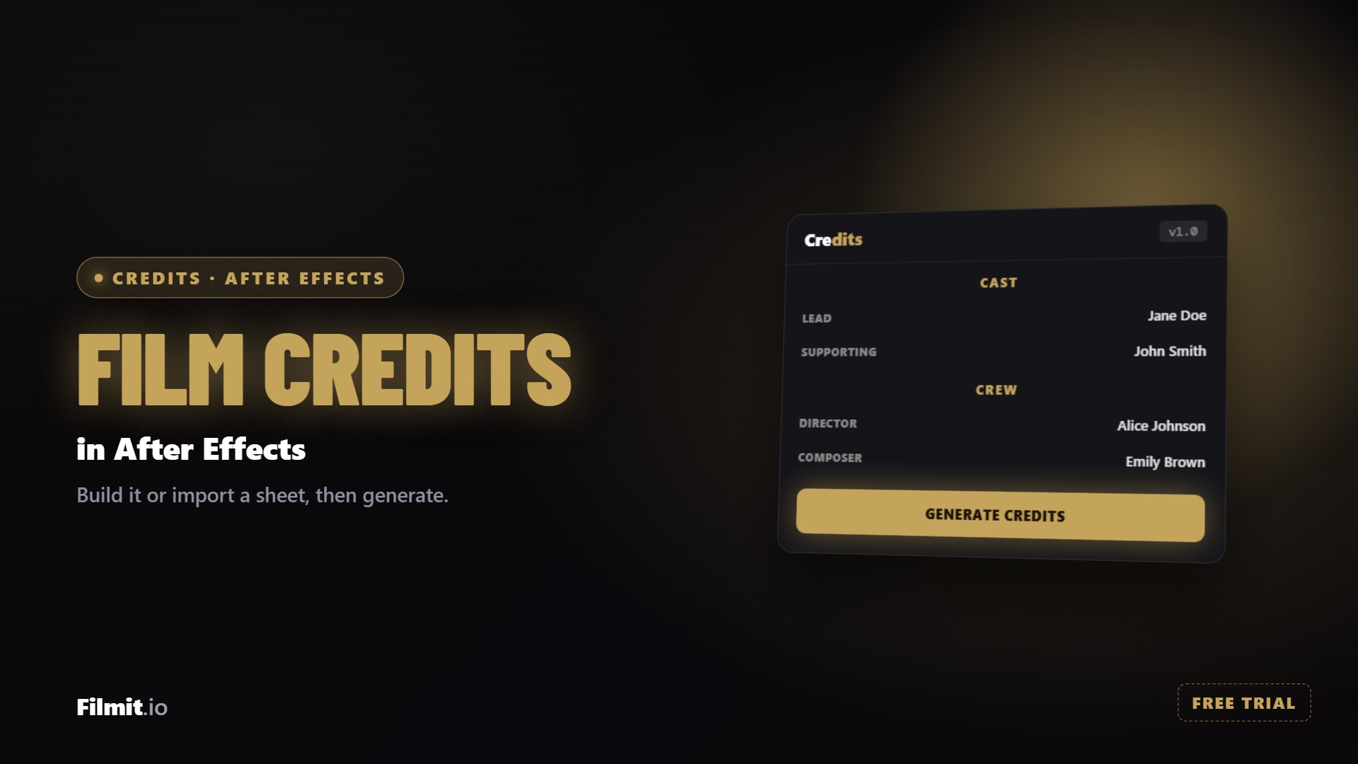 How to Make Film Credits in After Effects, Fast