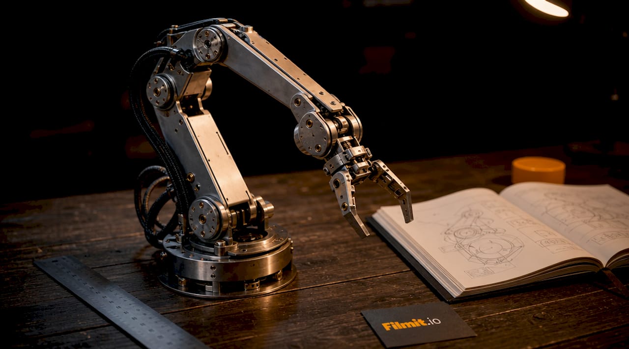 Mechanical robotic arm showing parenting hierarchy
