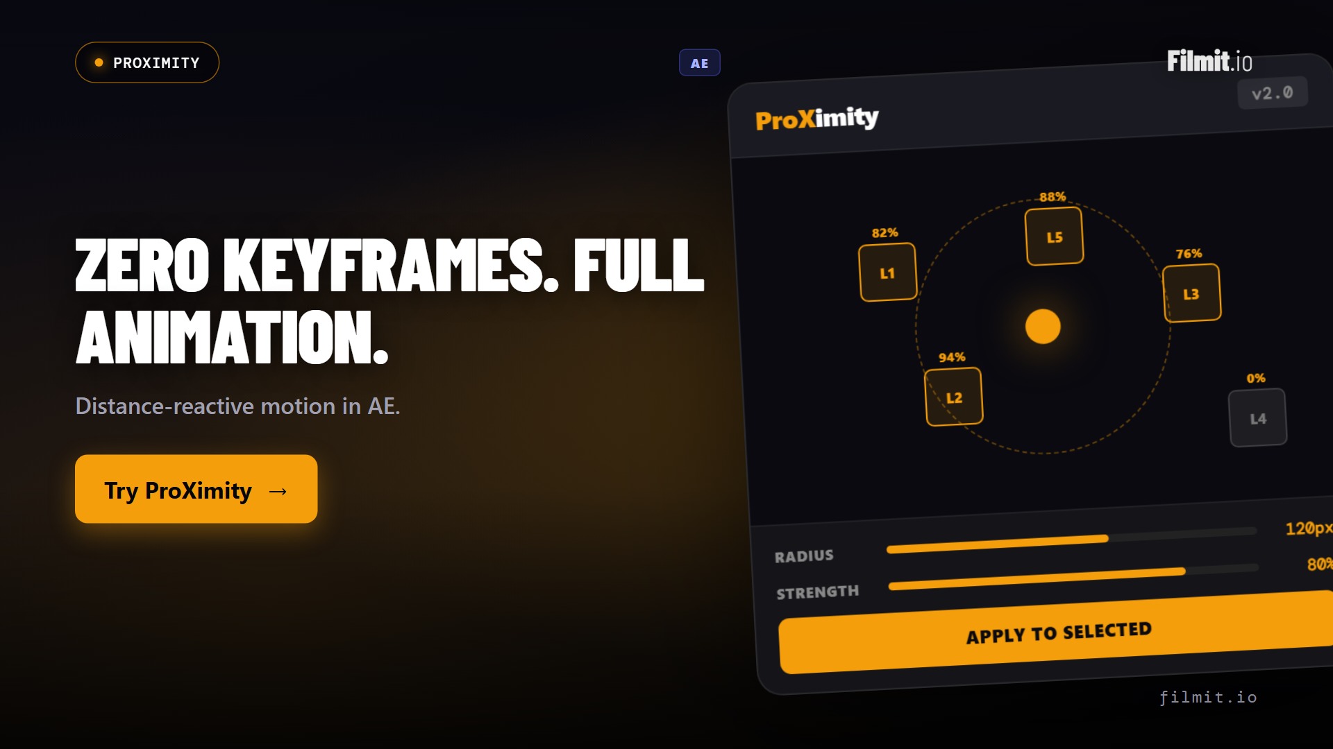 ProXimity Demo: Distance-Reactive Animation in After Effects, No Keyframes Needed