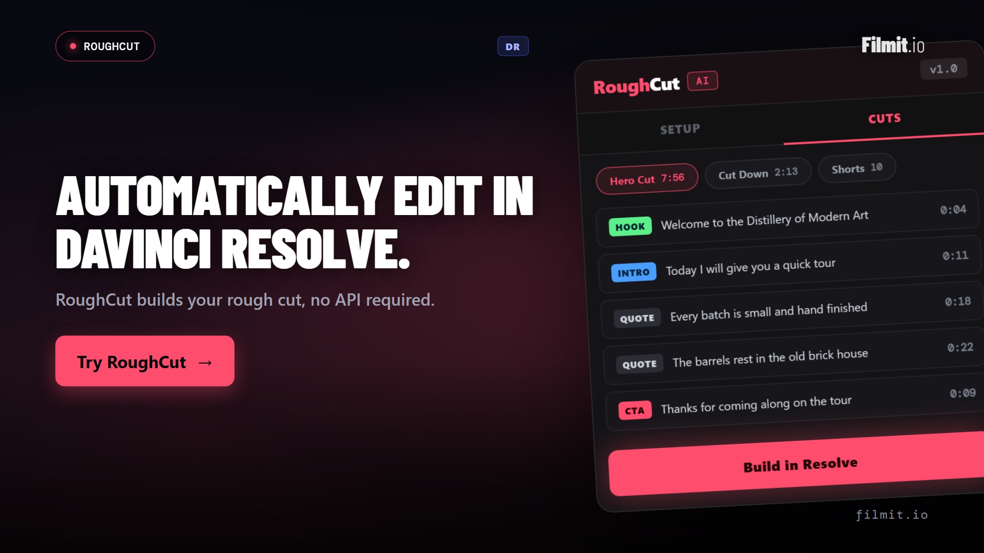 How to Automatically Edit in DaVinci Resolve with AI (RoughCut)