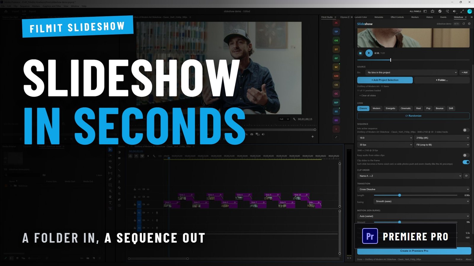 How to Make a Slideshow in Premiere Pro (Without Keyframing Every Photo)