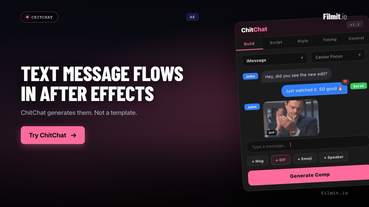 Text Message Animation in After Effects: The ChitChat Way