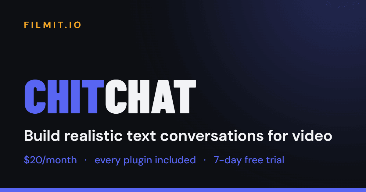 ChitChat — Text Message Conversation Generator for After Effects ...